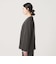 【WEB限定 Wardrobe DAILY MINIMAL】メランジ ダブルノーカラージャケット ウォッシャブル