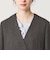 【WEB限定 Wardrobe DAILY MINIMAL】メランジ ダブルノーカラージャケット ウォッシャブル