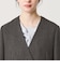 【WEB限定 Wardrobe DAILY MINIMAL】メランジ ダブルノーカラージャケット ウォッシャブル