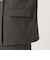 【WEB限定 Wardrobe DAILY MINIMAL】メランジ ダブルノーカラージャケット ウォッシャブル