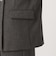 【WEB限定 Wardrobe DAILY MINIMAL】メランジ ダブルノーカラージャケット ウォッシャブル
