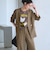 【WEB限定 Wardrobe DAILY MINIMAL】メランジ ダブルノーカラージャケット ウォッシャブル