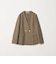 【WEB限定 Wardrobe DAILY MINIMAL】メランジ ダブルノーカラージャケット ウォッシャブル
