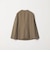 【WEB限定 Wardrobe DAILY MINIMAL】メランジ ダブルノーカラージャケット ウォッシャブル