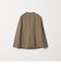 【WEB限定 Wardrobe DAILY MINIMAL】メランジ ダブルノーカラージャケット ウォッシャブル