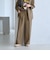 【WEB限定 Wardrobe DAILY MINIMAL】メランジ ステッチワイドパンツ ウォッシャブル
