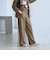【WEB限定 Wardrobe DAILY MINIMAL】メランジ ステッチワイドパンツ ウォッシャブル