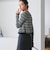 【WEB限定 Wardrobe DAILY MINIMAL】ボーダー ペプラムニットカーディガン
