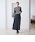 【WEB限定 Wardrobe DAILY MINIMAL】ボーダー ペプラムニットカーディガン