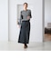【WEB限定 Wardrobe DAILY MINIMAL】ボーダー ペプラムニットカーディガン