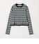 【WEB限定 Wardrobe DAILY MINIMAL】ボーダー ペプラムニットカーディガン