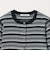 【WEB限定 Wardrobe DAILY MINIMAL】ボーダー ペプラムニットカーディガン
