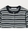 【WEB限定 Wardrobe DAILY MINIMAL】ボーダー ペプラムニットカーディガン