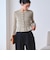 【WEB限定 Wardrobe DAILY MINIMAL】ボーダー ペプラムニットカーディガン