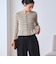 【WEB限定 Wardrobe DAILY MINIMAL】ボーダー ペプラムニットカーディガン
