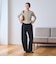 【WEB限定 Wardrobe DAILY MINIMAL】ボーダー ペプラムニットカーディガン