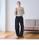 【WEB限定 Wardrobe DAILY MINIMAL】ボーダー ペプラムニットカーディガン