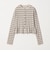 【WEB限定 Wardrobe DAILY MINIMAL】ボーダー ペプラムニットカーディガン