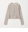 【WEB限定 Wardrobe DAILY MINIMAL】ボーダー ペプラムニットカーディガン