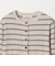 【WEB限定 Wardrobe DAILY MINIMAL】ボーダー ペプラムニットカーディガン