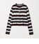 【WEB限定 Wardrobe DAILY MINIMAL】ボーダー ペプラムニットカーディガン