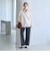 【WEB限定 Wardrobe DAILY MINIMAL】ダンボールジャージー ハーフジッププルオーバー