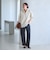 【WEB限定 Wardrobe DAILY MINIMAL】ダンボールジャージー ハーフジッププルオーバー