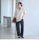 【WEB限定 Wardrobe DAILY MINIMAL】ダンボールジャージー ハーフジッププルオーバー