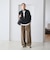 【WEB限定 Wardrobe DAILY MINIMAL】ダンボールジャージー ハーフジッププルオーバー