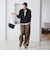 【WEB限定 Wardrobe DAILY MINIMAL】ダンボールジャージー ハーフジッププルオーバー