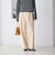 【WEB限定 Wardrobe DAILY MINIMAL】ジャージー タックカーブパンツ ウォッシャブル