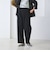 【WEB限定 Wardrobe DAILY MINIMAL】ジャージー タックカーブパンツ ウォッシャブル