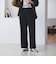 【WEB限定 Wardrobe DAILY MINIMAL】ジャージー タックカーブパンツ ウォッシャブル