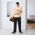 【WEB限定 Wardrobe DAILY MINIMAL】ダブルクロス フレアパンツ ウォッシャブル