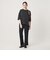 【WEB限定 Wardrobe DAILY MINIMAL】ダブルクロス フレアパンツ ウォッシャブル