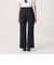 【WEB限定 Wardrobe DAILY MINIMAL】ダブルクロス フレアパンツ ウォッシャブル