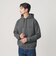 【WEB限定 WARDROBE SMART】ダブルニット ロゴ スウェットフーディ/セットアップ対応 【抗菌・防臭】