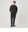 【WEB限定 WARDROBE SMART】ダブルニット ロゴ クルーネック スウェット/セットアップ対応【抗菌・防臭】