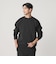 【WEB限定 WARDROBE SMART】ダブルニット ロゴ クルーネック スウェット/セットアップ対応【抗菌・防臭】