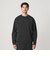 【WEB限定 WARDROBE SMART】ダブルニット ロゴ クルーネック スウェット/セットアップ対応【抗菌・防臭】
