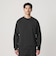 【WEB限定 WARDROBE SMART】ダブルニット ロゴ クルーネック スウェット/セットアップ対応【抗菌・防臭】