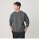 【WEB限定 WARDROBE SMART】ダブルニット ロゴ クルーネック スウェット/セットアップ対応【抗菌・防臭】