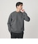 【WEB限定 WARDROBE SMART】ダブルニット ロゴ クルーネック スウェット/セットアップ対応【抗菌・防臭】
