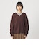 【別注】＜LOGAN knitting mills＞Vネック ニット フーディ