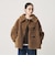 【WEB限定】ボア×フェイクムートン ループボタンジャケット 2WAY