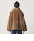 【WEB限定】ボア×フェイクムートン ループボタンジャケット 2WAY