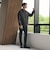 【WEB限定 WARDROBE SMART】スエードライク ジップ ブルゾン
