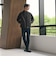 【WEB限定 WARDROBE SMART】スエードライク ジップ ブルゾン