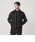 【WEB限定 WARDROBE SMART】ブラックメルトン レザーライク ジップ ブルゾン