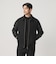 【WEB限定 WARDROBE SMART】ブラックメルトン レザーライク ジップ ブルゾン